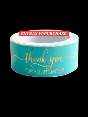 125ct. Thank You For Your Order w/Bonus 3 Random Polymailers 1×3